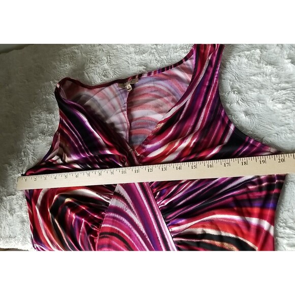 Womens Dress Size XL Retro Sleeveless Flowy Artsy Psychedelic Boho Hippie - Picture 7 of 10